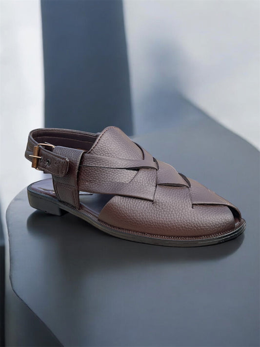 PARDO Mens Kniting Peshawri Chappal -Allow to Open